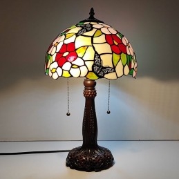 Lampa Tiffany Czerwony...