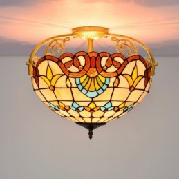 Plafon w stylu Tiffany z...