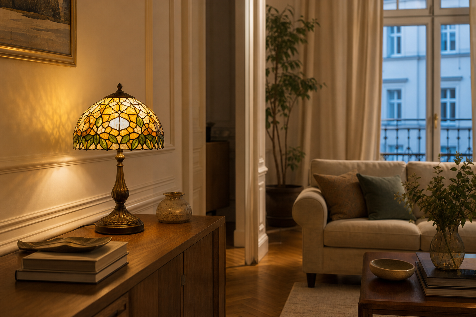Lampy Tiffany w Polsce: jak wybrać witrażowe światło do eleganckiego domu